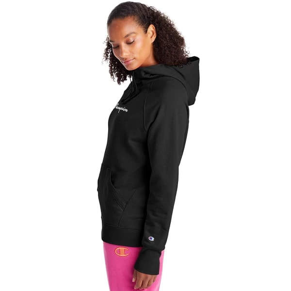 CHAMPION Women's Powerblend Graphic Logo Hoodie - Image 4