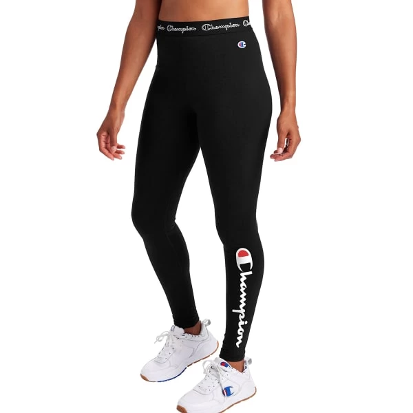 CHAMPION Women's Authentic Logo Script Leggings - Image 2