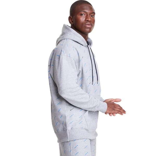 CHAMPION Men's Powerblend All Over Logo Fleece Hoodie - Image 4