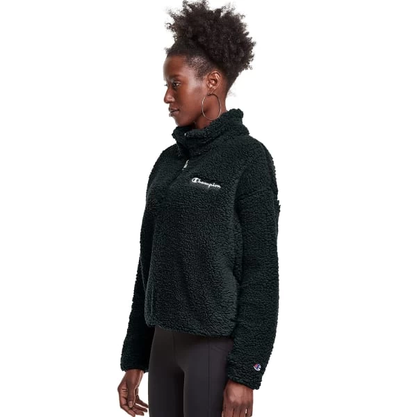 CHAMPION Women's Cozy High Pile Quarter Zip - Image 3