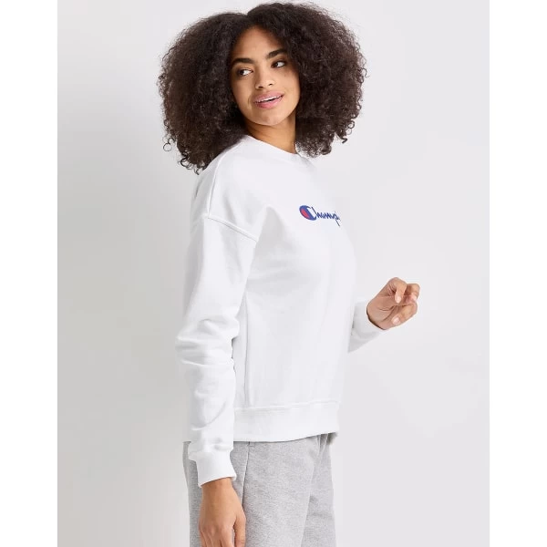 CHAMPION Women's Powerblend Fleece Relaxed Fit Crew - Image 4