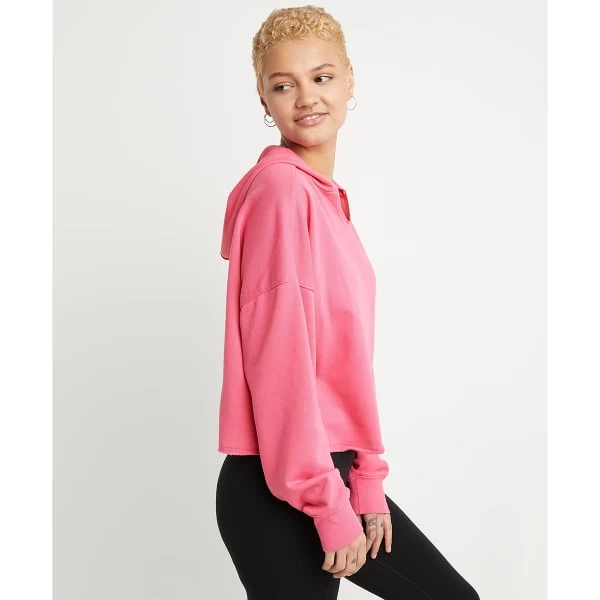 CHAMPION Juniors' Campus French Terry Split-Neck Hoodie - Image 4