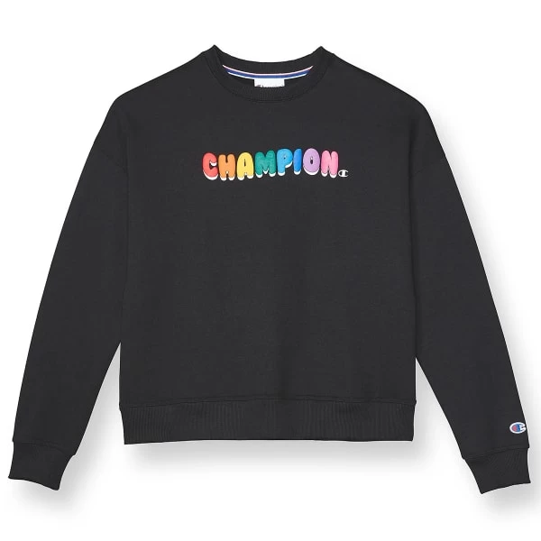 CHAMPION Juniors' Powerblend Fleece Relaxed Crew