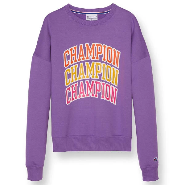 CHAMPION Women's Varsity Vibe Powerblend Relaxed Crew