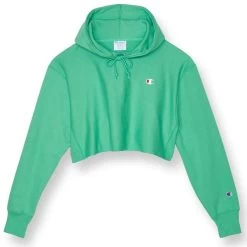 CHAMPION Juniors' Reverse Weave Cropped Cut-Off Hoodie