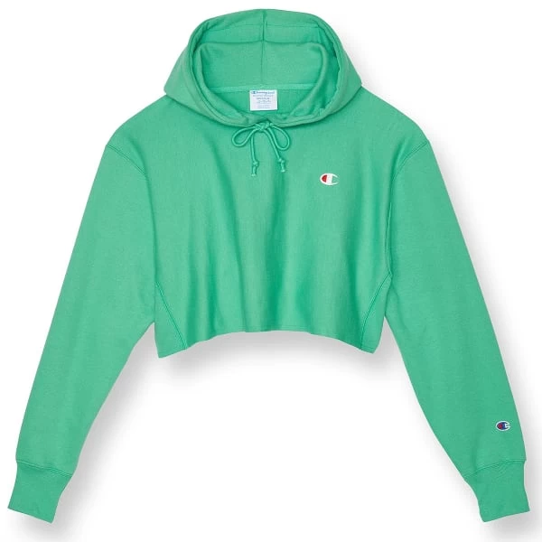 CHAMPION Juniors' Reverse Weave Cropped Cut-Off Hoodie