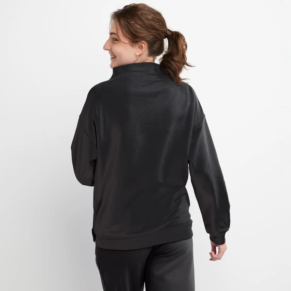 CHAMPION Women's Campus Funnel Neck Long-Sleeve Fleece - Image 2