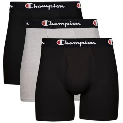 CHAMPION Men's Lightweight Stretch Boxer Briefs, 3 Pack