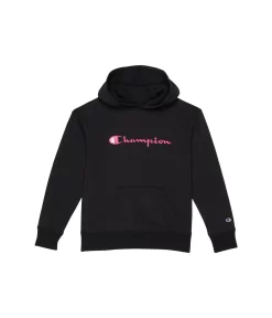 Champion Kids Classic Script Fleece Hoodie (Big Kids)
