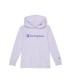 Champion Kids Classic Script Hooded Jersey Tee (Big Kids)