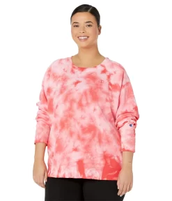 Champion Plus Size Fleece Dye Crew