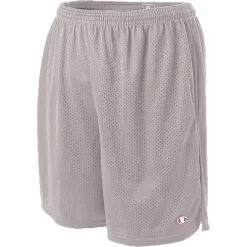 Champion Men's Athletic Grey 3.7-Ounce Mesh Short With Pockets