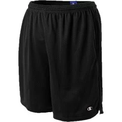 Champion Men's Black 3.7-Ounce Mesh Short With Pockets