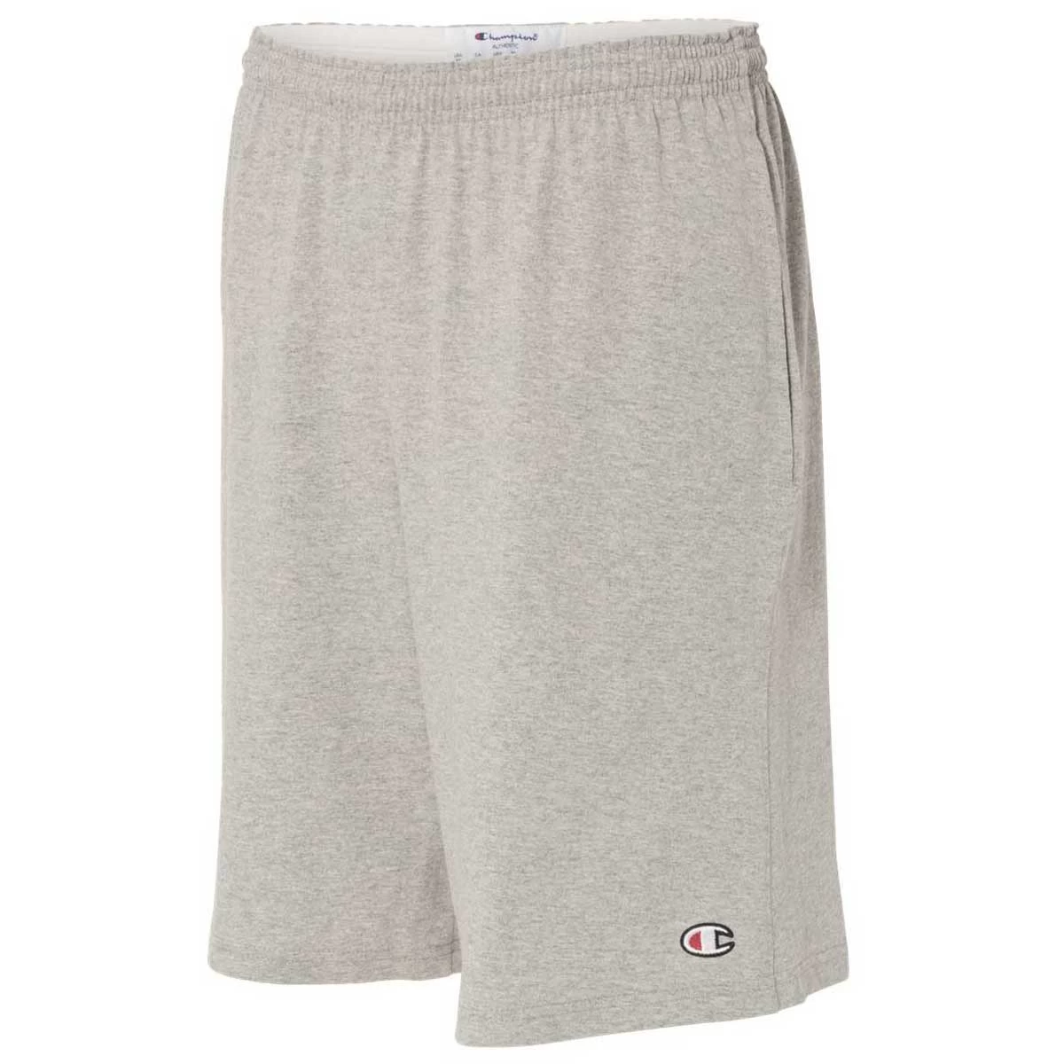 Champion Men's Oxford Grey 9" Inseam Cotton Jersey Shorts With Pocket - Image 3