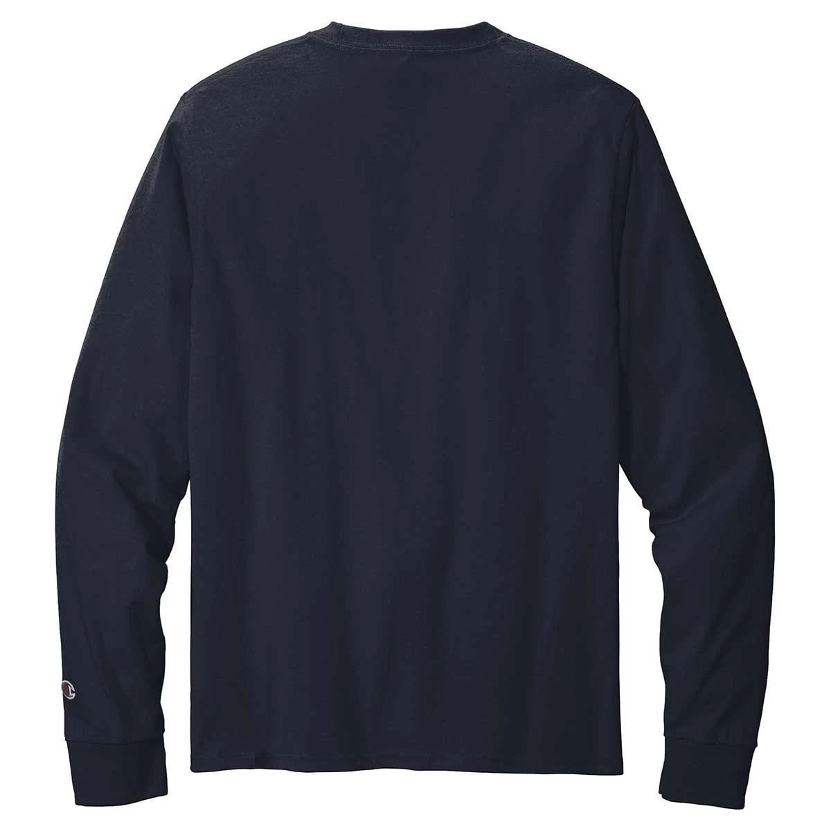 Champion Men's Navy Heritage 5.2-oz Jersey Long Sleeve Tee - Image 2