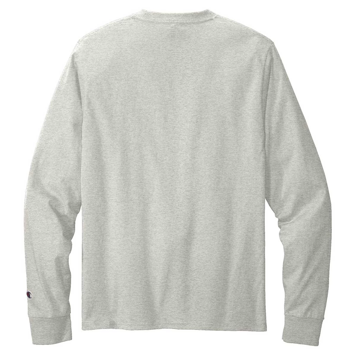 Champion Men's Oxford Grey Heritage 5.2-oz Jersey Long Sleeve Tee - Image 2