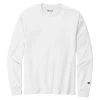 Champion Men's White Heritage 5.2-oz Jersey Long Sleeve Tee