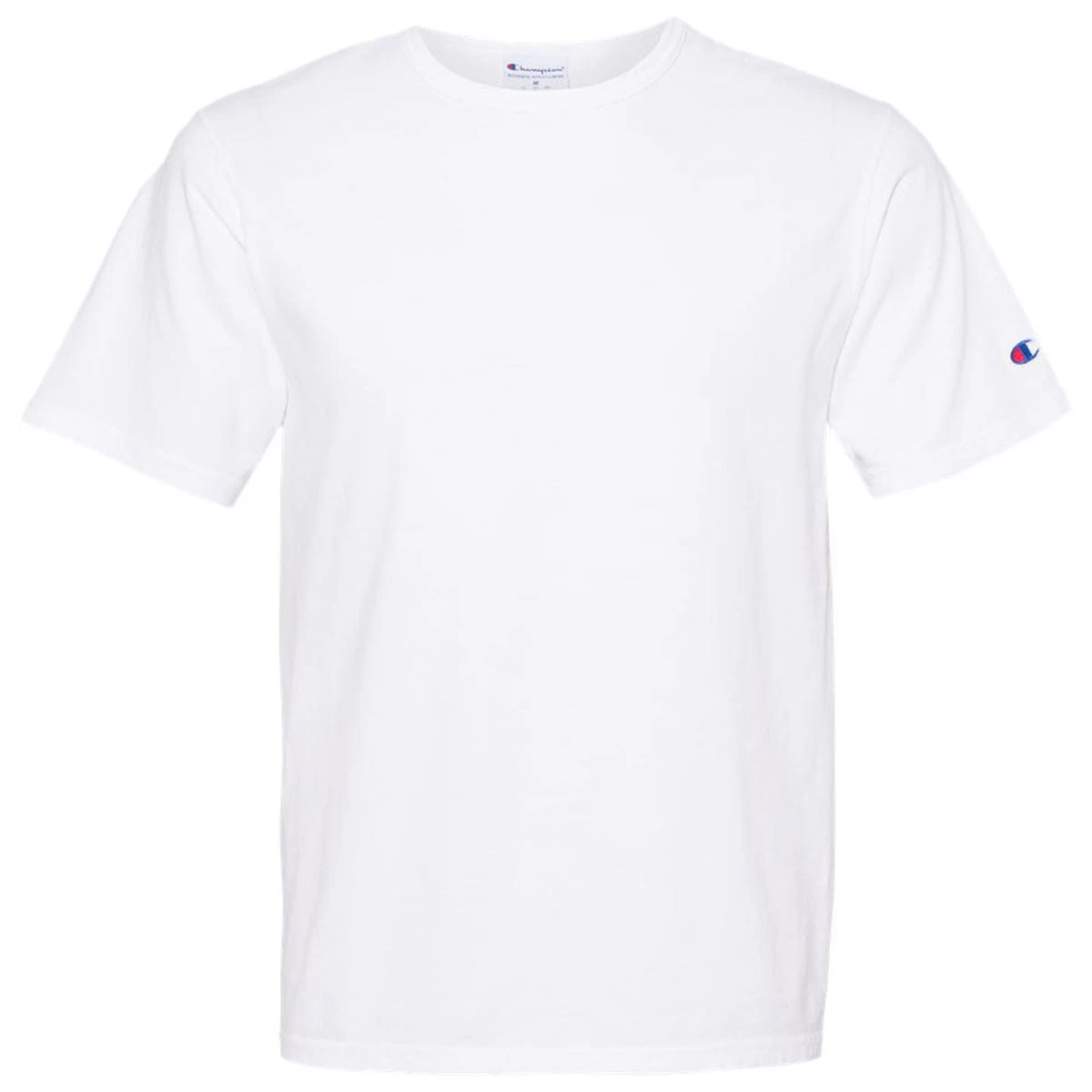Champion Men's White Garment Dyed Short Sleeve T-Shirt