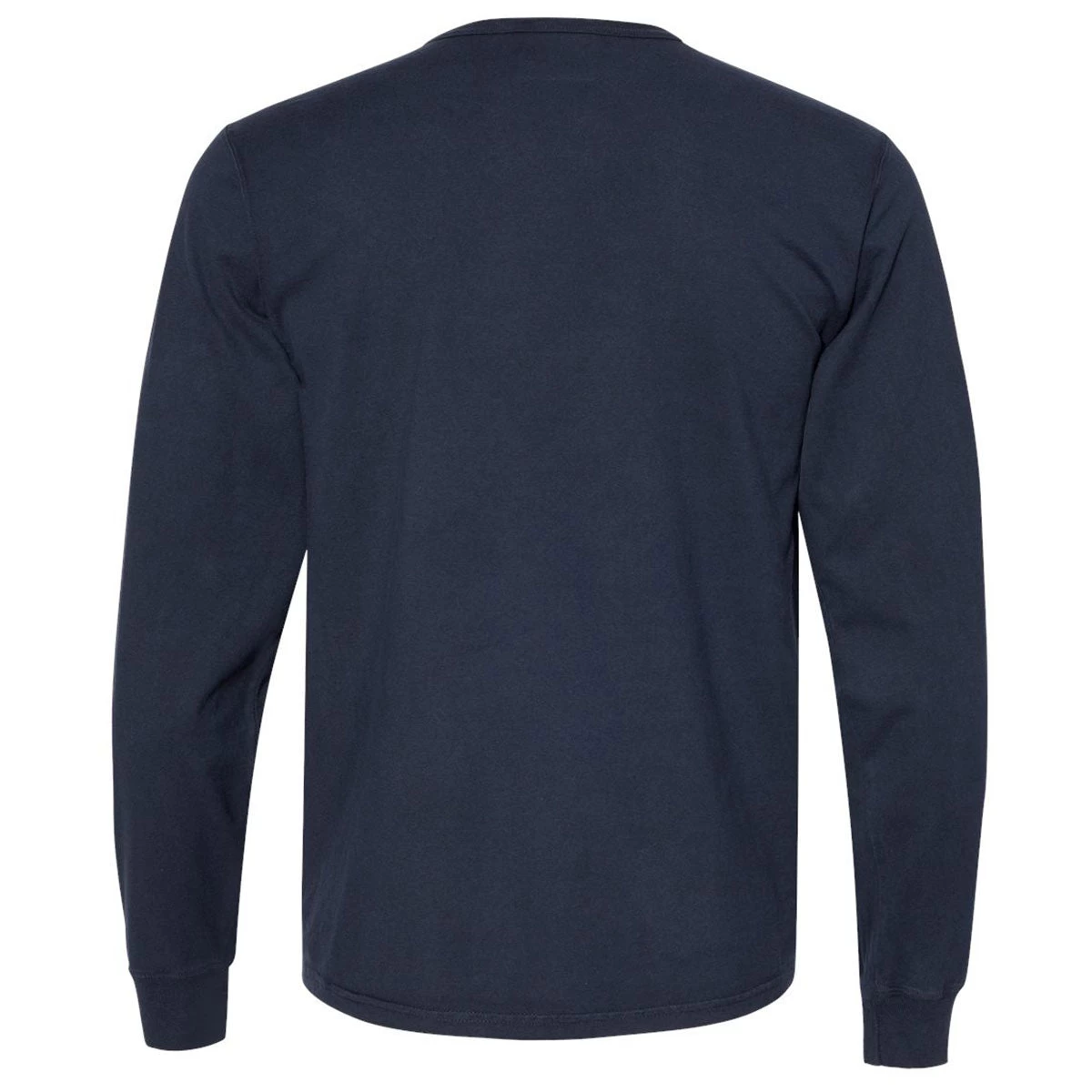 Champion Men's Navy Garment Dyed Long Sleeve T-Shirt - Image 2