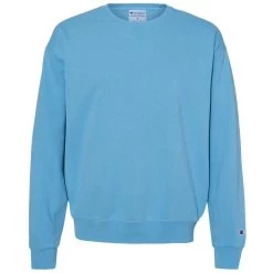 Champion Men's Delicate Blue Garment Dyed Crewneck