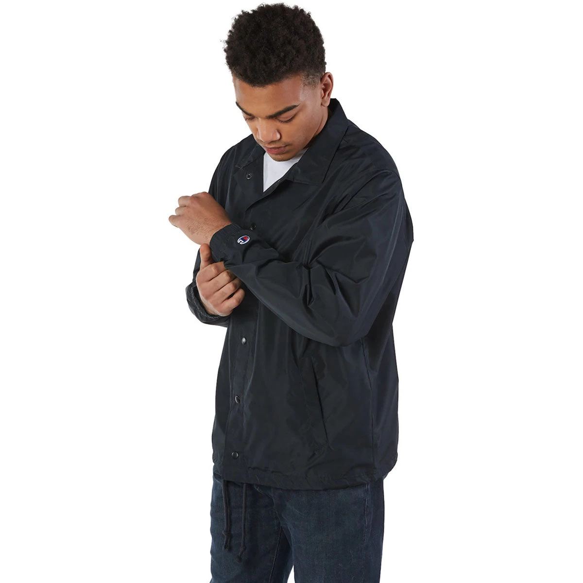 Champion Men's Black Coach's Jacket - Image 4