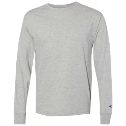 Champion Men's Oxford Grey Premium Fashion Classics Long Sleeve T-Shirt
