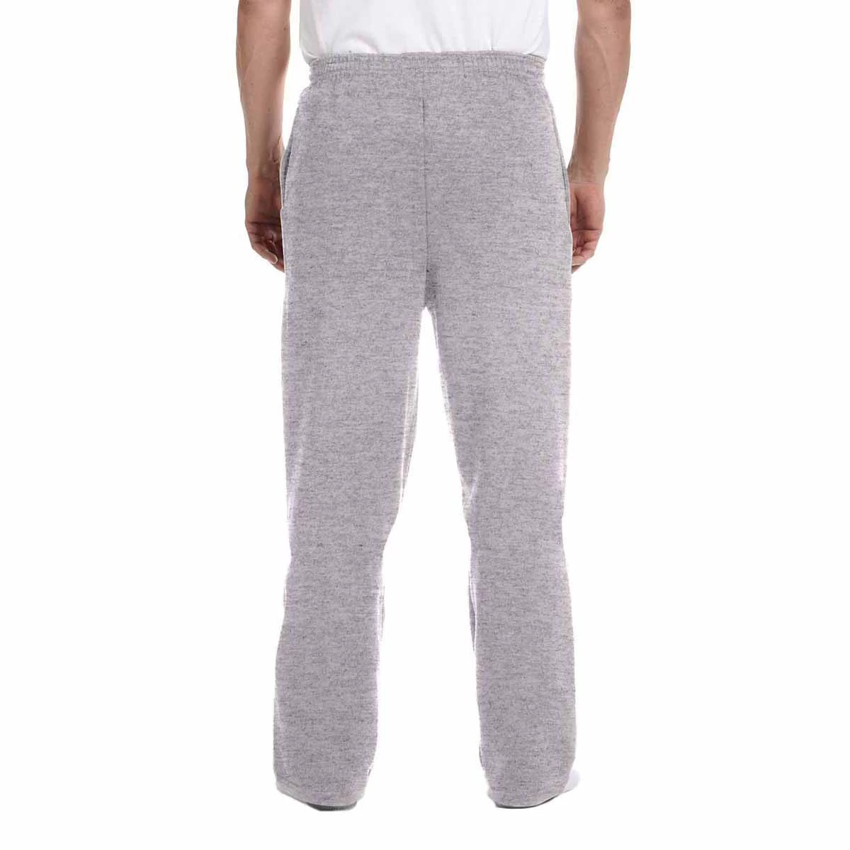 Champion Men's Light Steel Eco 9-Ounce Open-Bottom Fleece Pant With Pocket - Image 4