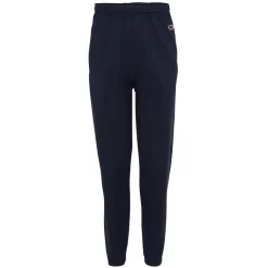 Champion Men's Navy Eco 9-Ounce Open-Bottom Fleece Pant With Pocket