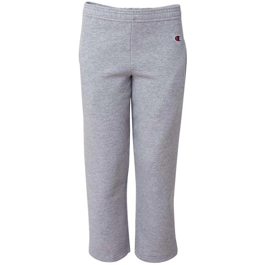 Champion Youth Light Steel Eco 9-Ounce Open-Bottom Fleece Pant
