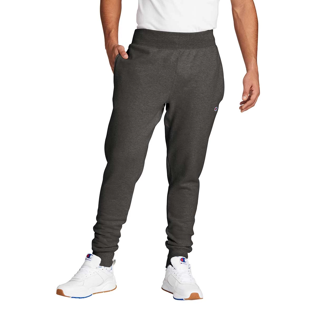 Champion Unisex Charcoal Heather Reverse Weave Jogger - Image 3