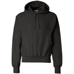 Champion Men's Black Reverse Weave 12-Ounce Pullover Hood