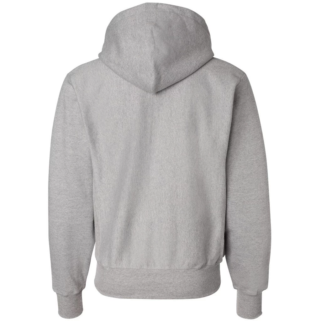 Champion Men's Oxford Grey Reverse Weave 12-Ounce Pullover Hood - Image 2