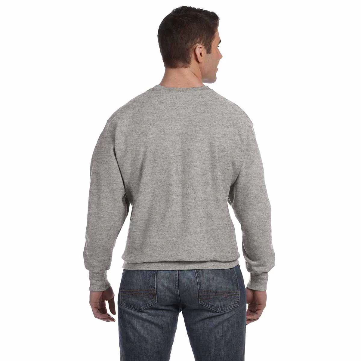 Champion Men's Oxford Grey Reverse Weave 12-Ounce Crew - Image 3