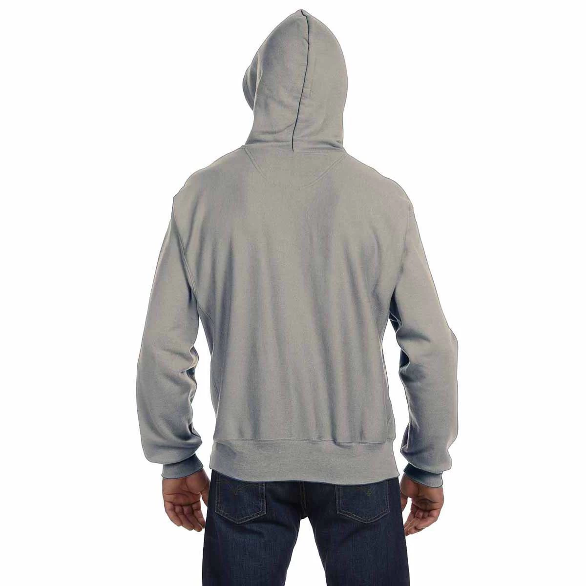 Champion Men's Oxford Grey Reverse Weave 12-Ounce Pullover Hood - Image 4