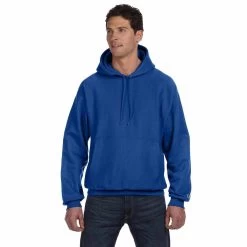 Champion Men's Sport Royal Reverse Weave 12-Ounce Pullover Hood