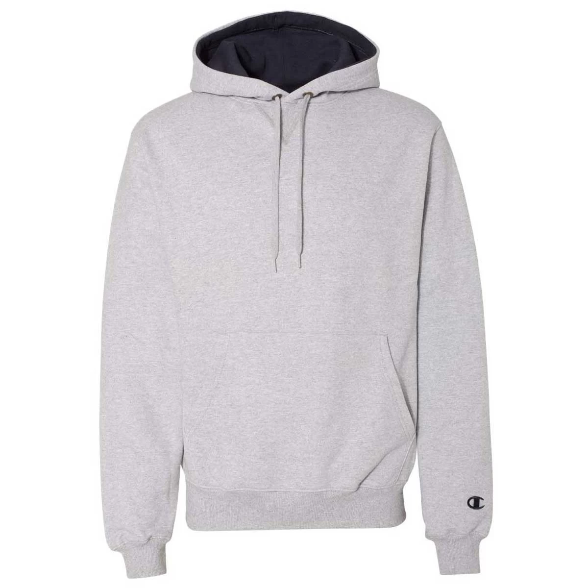 Champion Men's Light Steel Cotton Max Hooded Sweatshirt