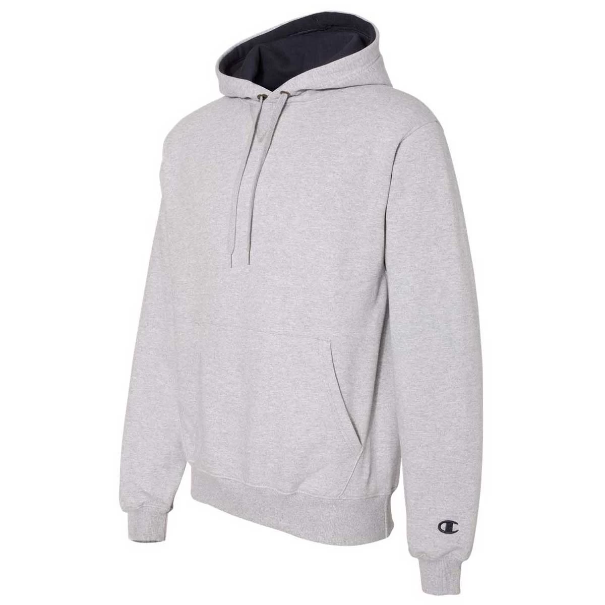 Champion Men's Light Steel Cotton Max Hooded Sweatshirt - Image 3