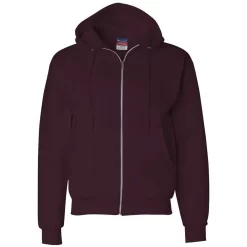 Champion Men's Maroon Eco 9-Ounce Full Zip Hood