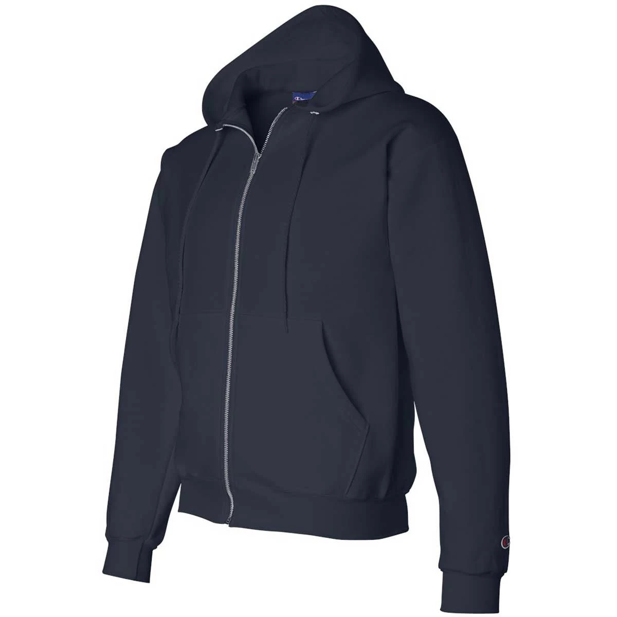 Champion Men's Navy Eco 9-Ounce Full Zip Hoody - Image 3