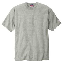 Champion Men's Oxford Grey Heritage 7-oz Jersey Tee