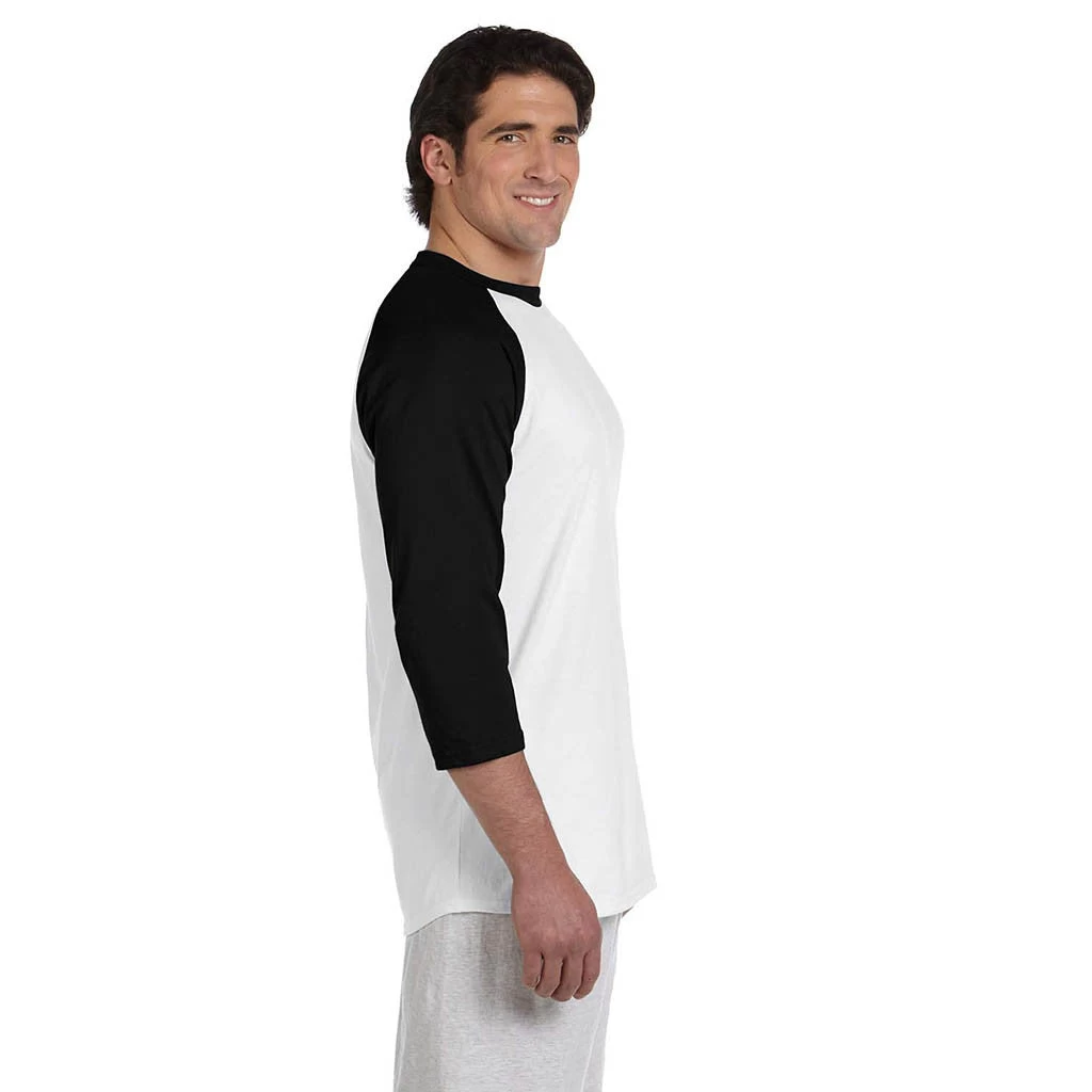 Champion Men's White/Black Baseball T-Shirt - Image 4