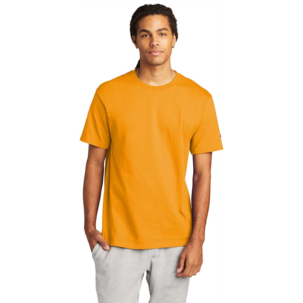 Champion Men's Gold Heritage 6-oz Jersey Tee - Image 3