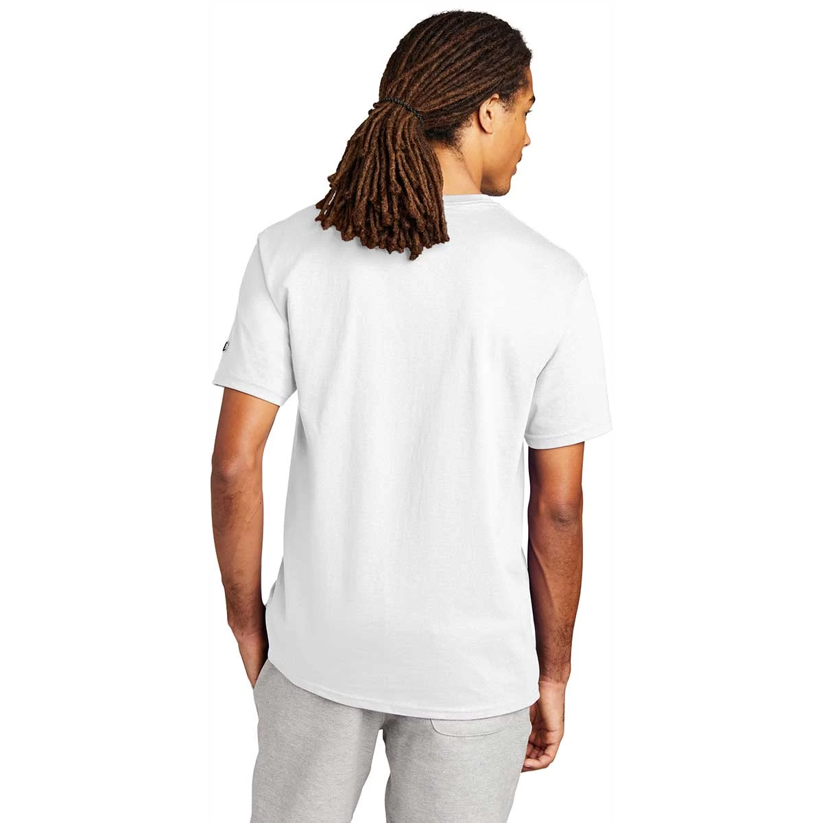 Champion Men's White Heritage 6-oz Jersey Tee - Image 4