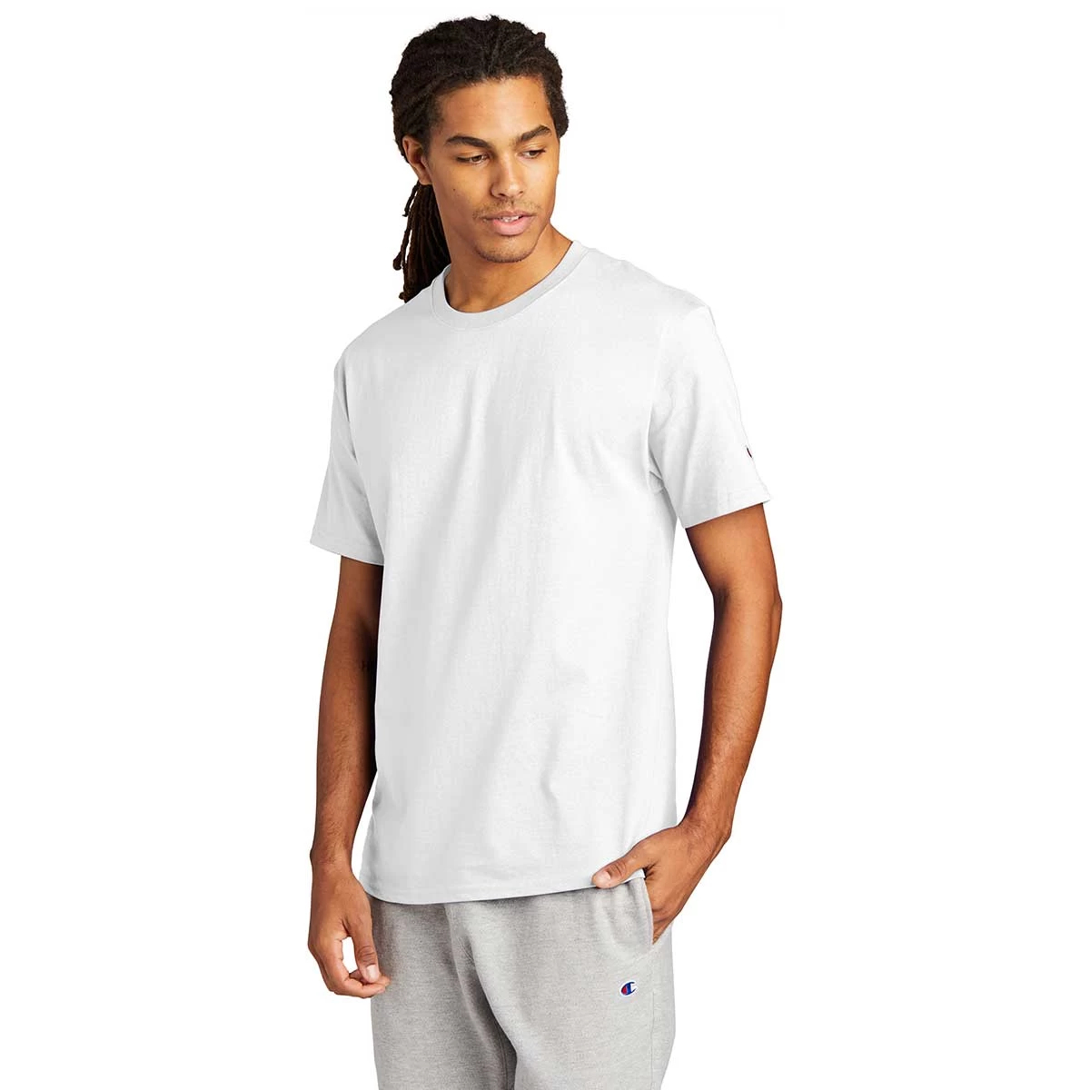 Champion Men's White Heritage 6-oz Jersey Tee - Image 5