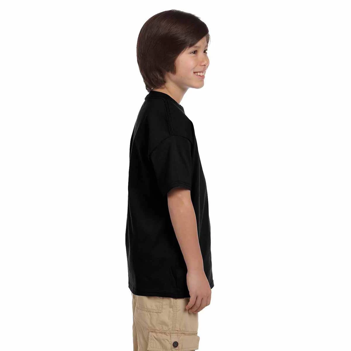 Champion Youth Black 6.1-Ounce Short-Sleeve T-Shirt - Image 4