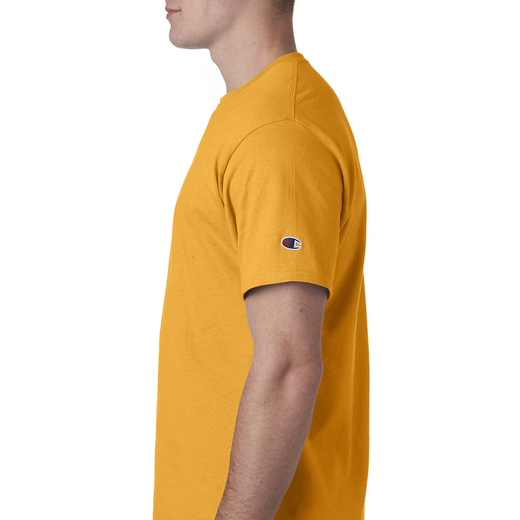 Champion Men's Gold S/S T-Shirt - Image 4